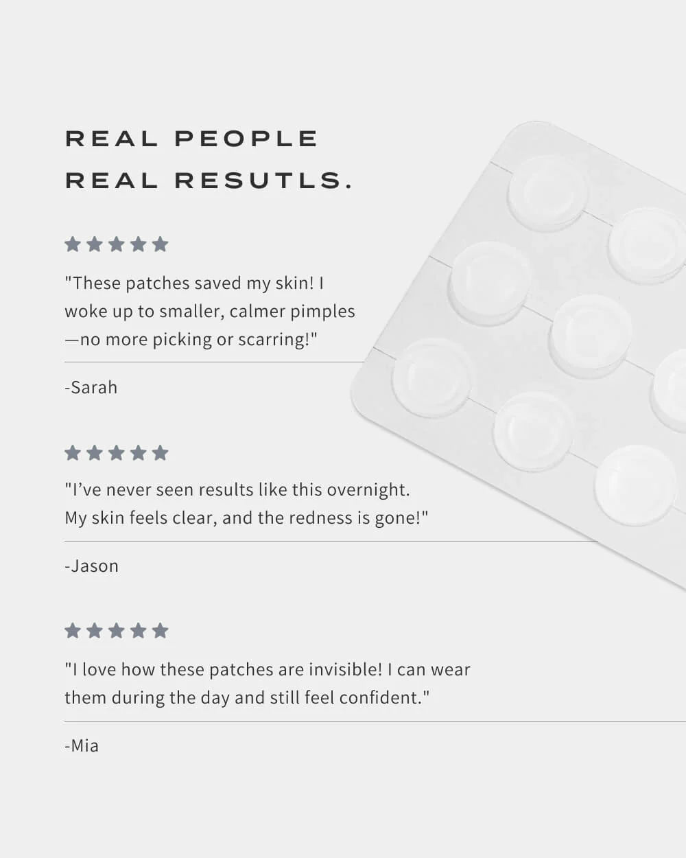 CLEARING SPOT PATCHES